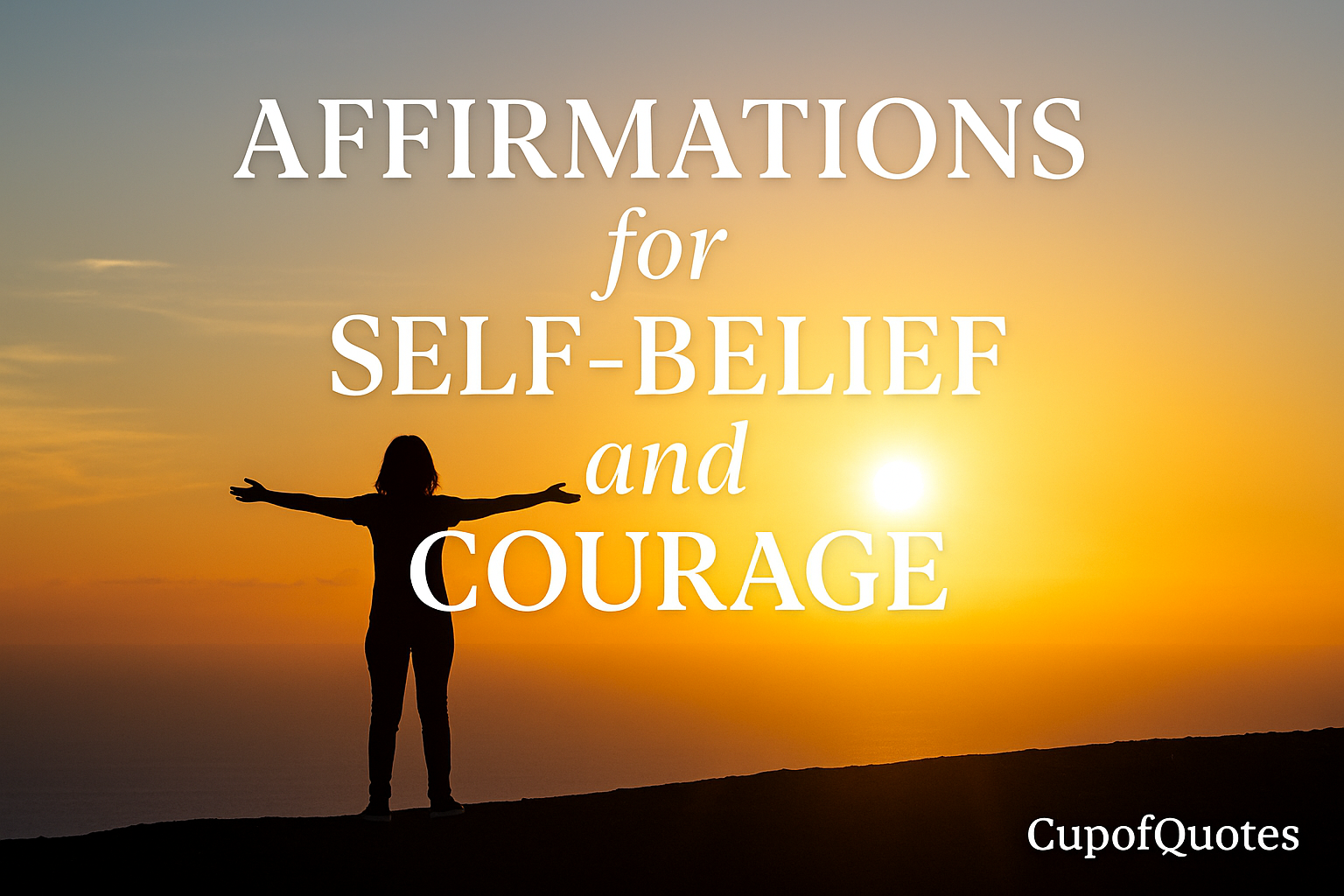 Affirmations for Self Belief and Courage